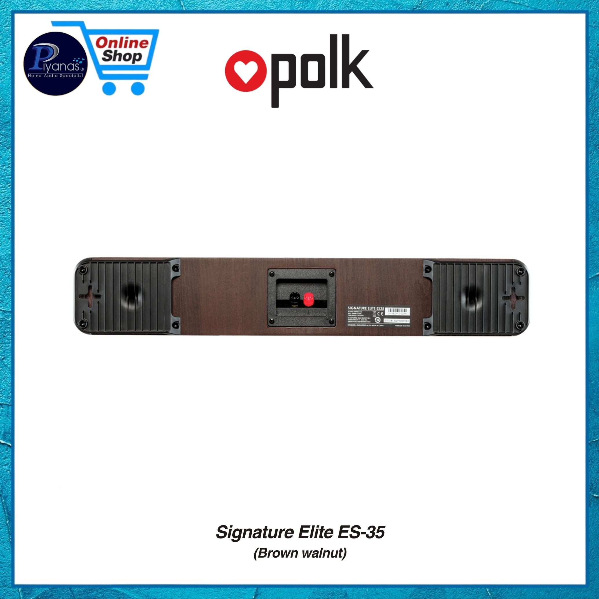 ลำโพงเซ็นเตอร์ POLK AUDIO SIGNATURE ELITE ES-35 CENTER สี BROWN WALNUT_3